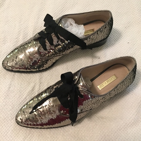 Gunmetal Sequin Oxford - Picture 3 of 8